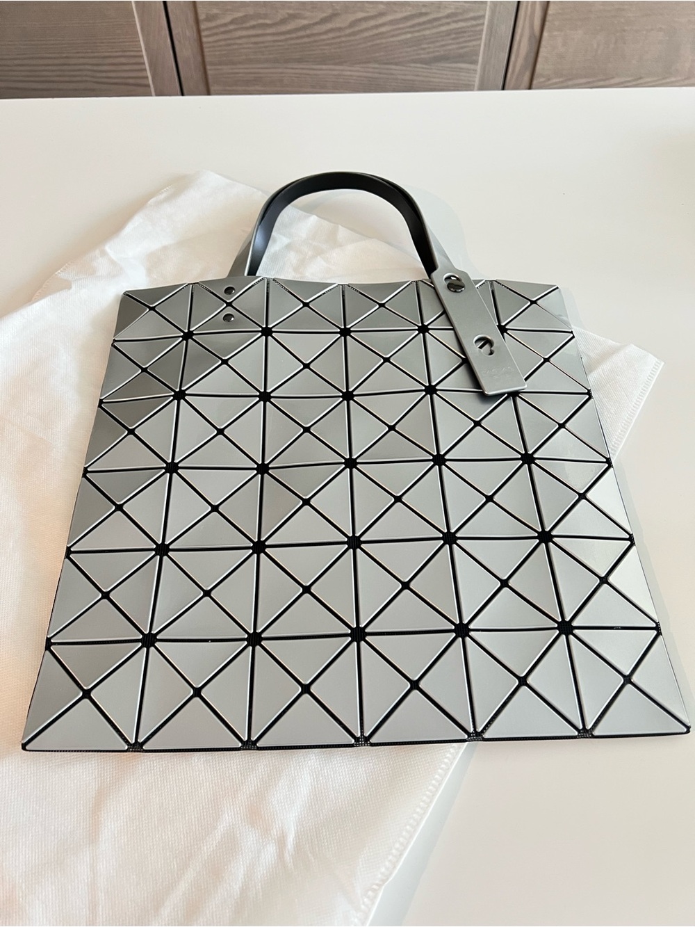 Issey Miyake Silver BAO BAO Geometric Tote - Picture 10 of 14